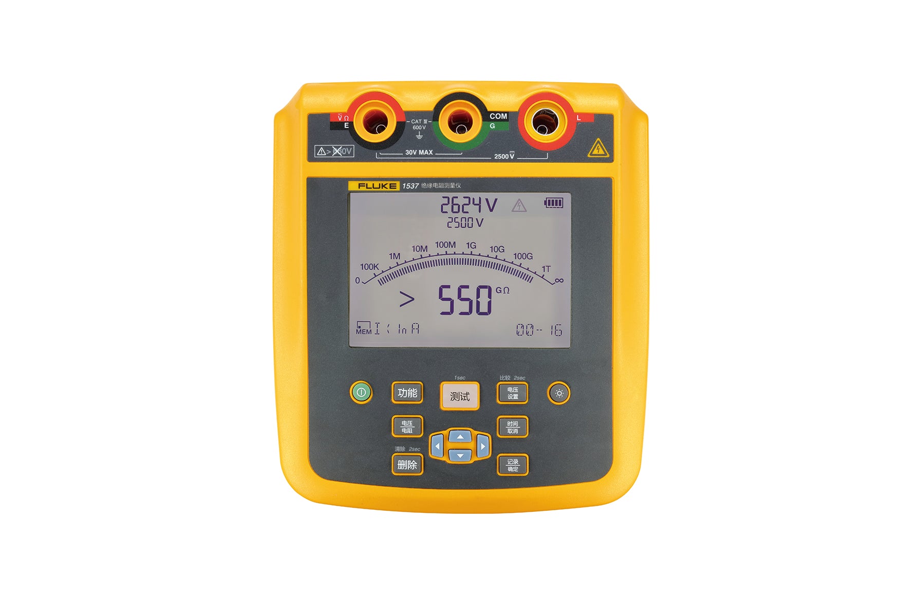 Fluke 1537 絕緣電阻測(cè)試儀（2500V高壓兆歐表）產(chǎn)品圖片