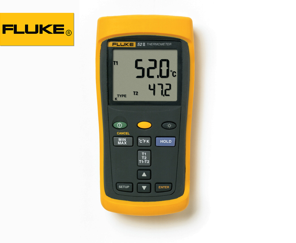 Fluke 52-II 雙通道接觸式溫度表